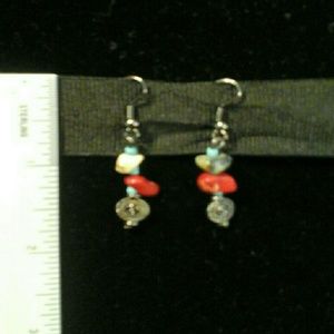 🔴 5/$15 Boho Natural Stone Dangle Earrings